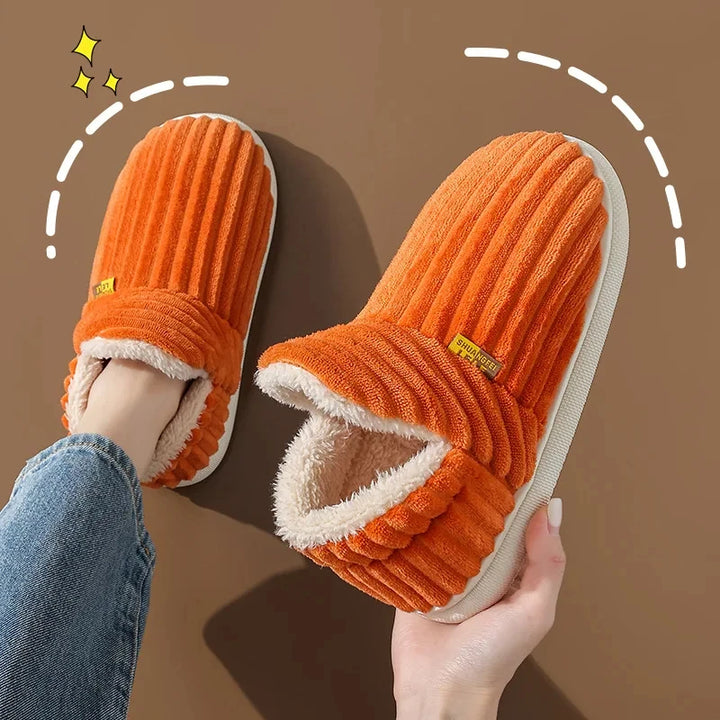 Evshine soft winter slippers – cozy plush for women & warm cotton comfort