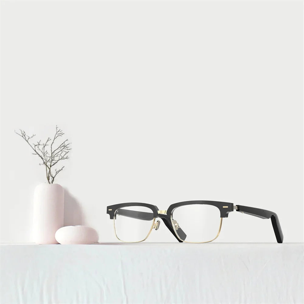 Smart Bluetooth glasses with mic, speakers, and hands-free calling