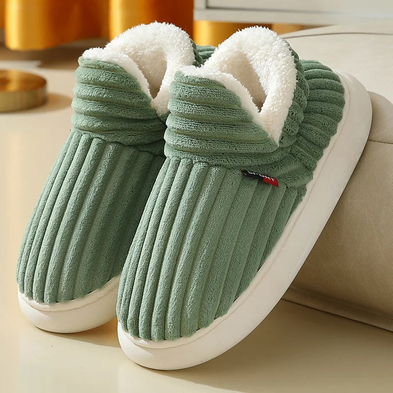 Evshine soft winter slippers – cozy plush for women & warm cotton comfort