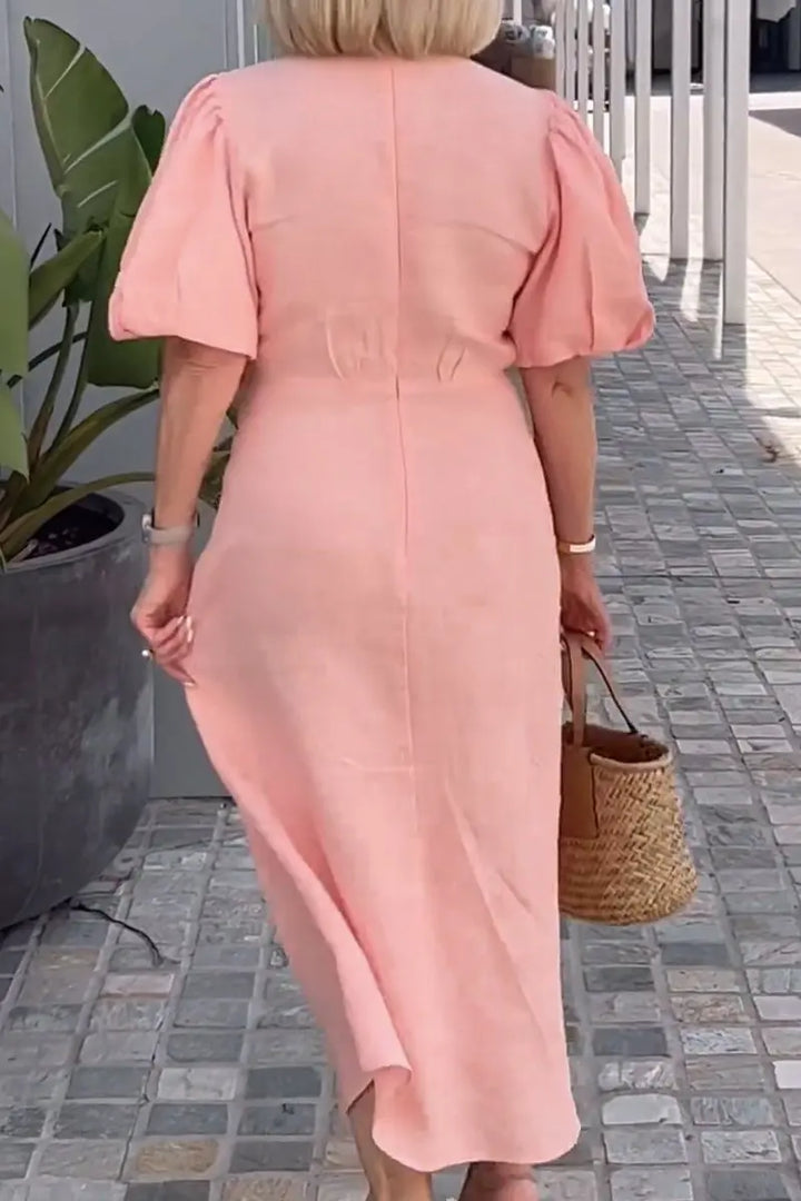 Shayla - Elegant V-Neck Dress
