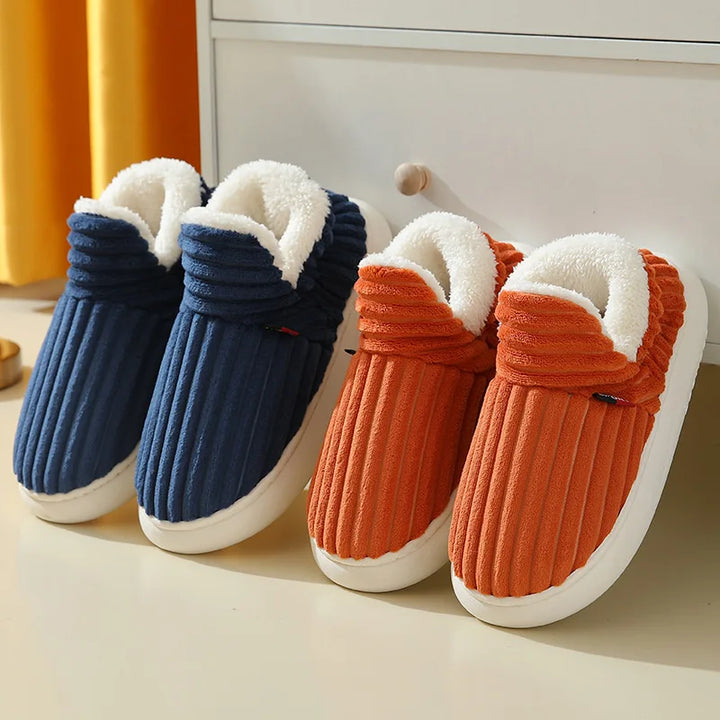 Evshine soft winter slippers – cozy plush for women & warm cotton comfort