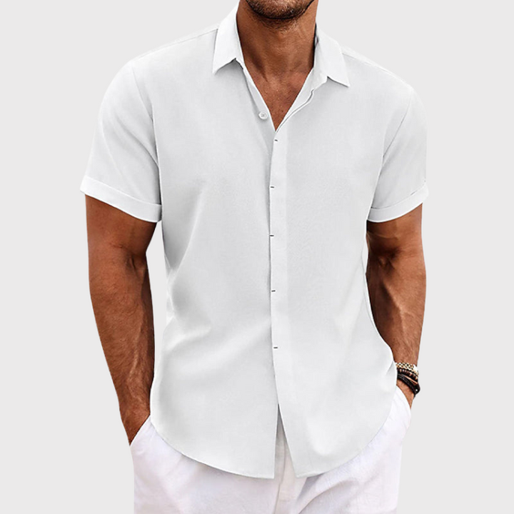Linen Short-Sleeved Shirt