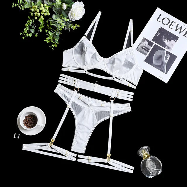 Adrianna - Alluring Mesh Lingerie Set