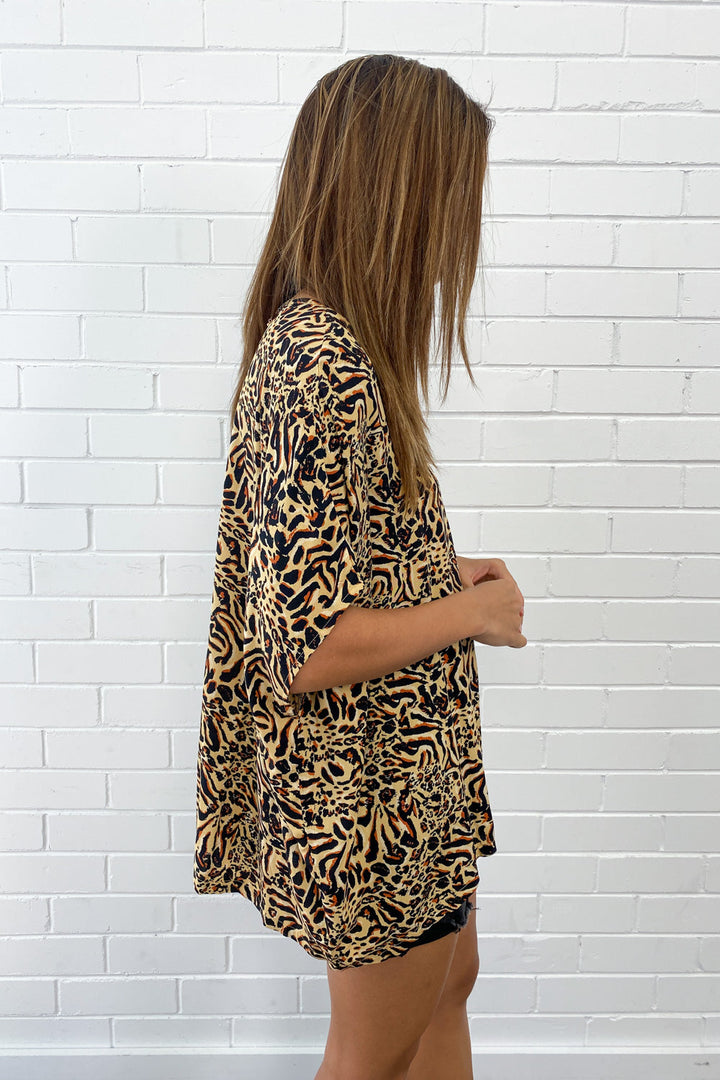 Basic Drape Print Top