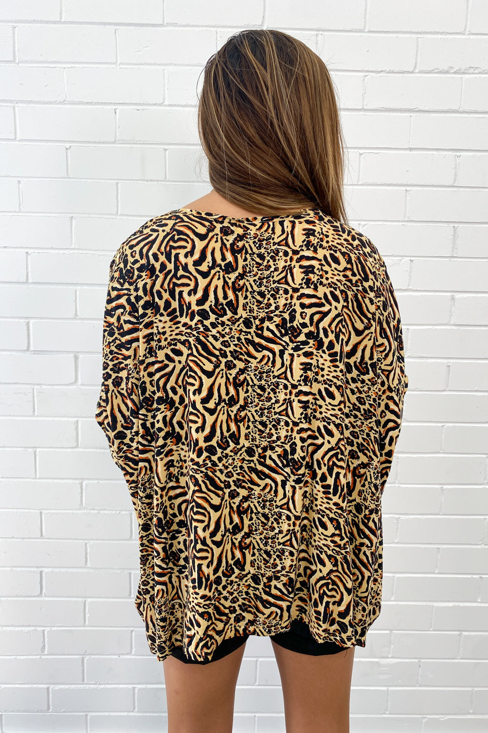 Basic Drape Print Top