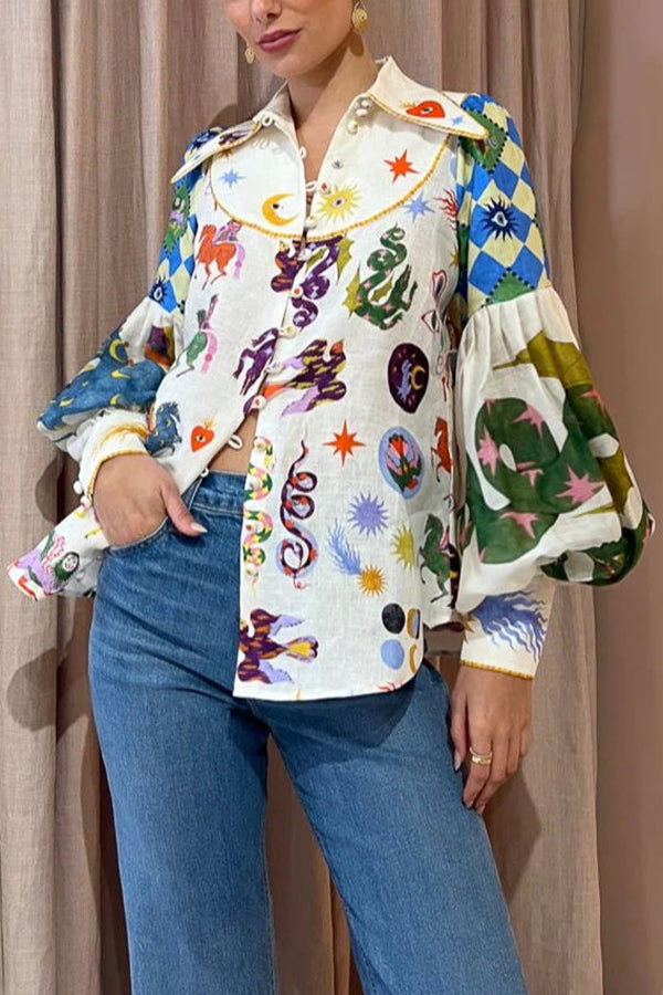 Love Balloon Sleeve Shirt