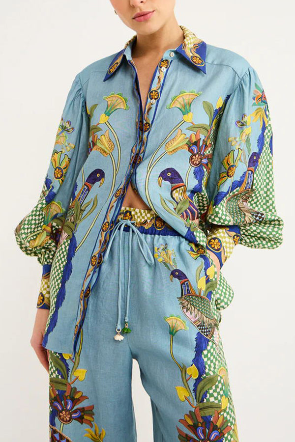 Heaven Bird Balloon Sleeve Shirt