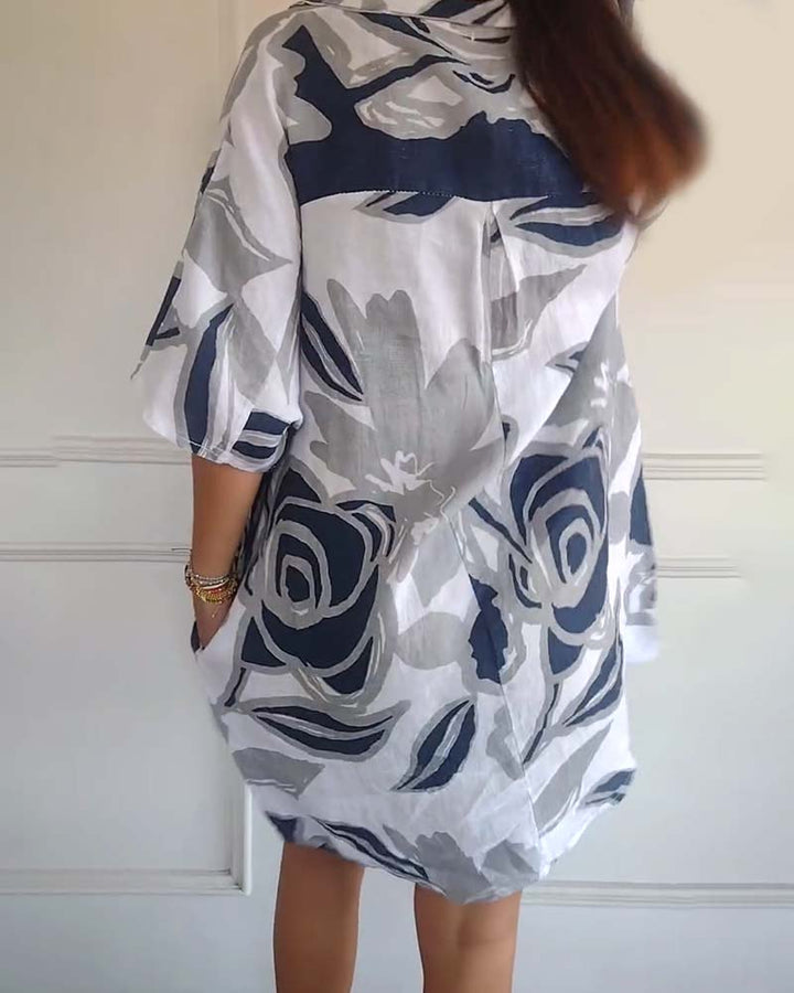 Clementine - Floral Shirt Dress
