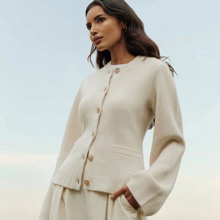 Fanilla - Classic Buttoned Cardigan