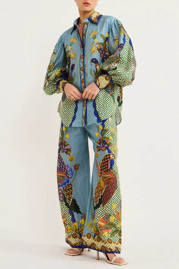 Heaven Bird Balloon Sleeve Shirt