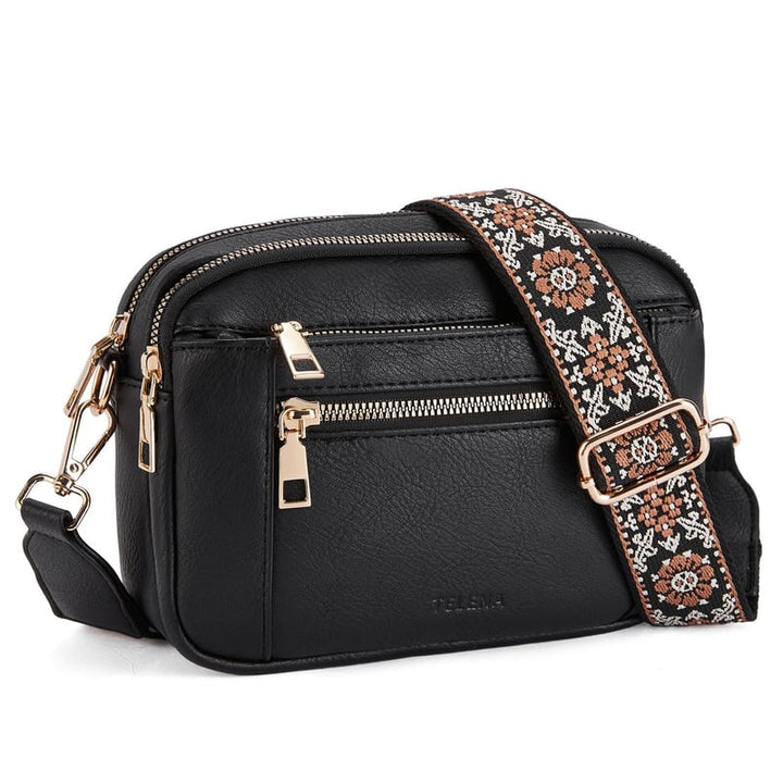 Refined Leather Shoulder Bag