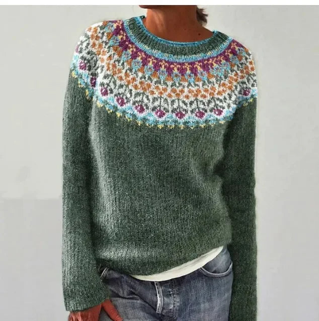 Izzel - Cozy Fair Isle Sweater