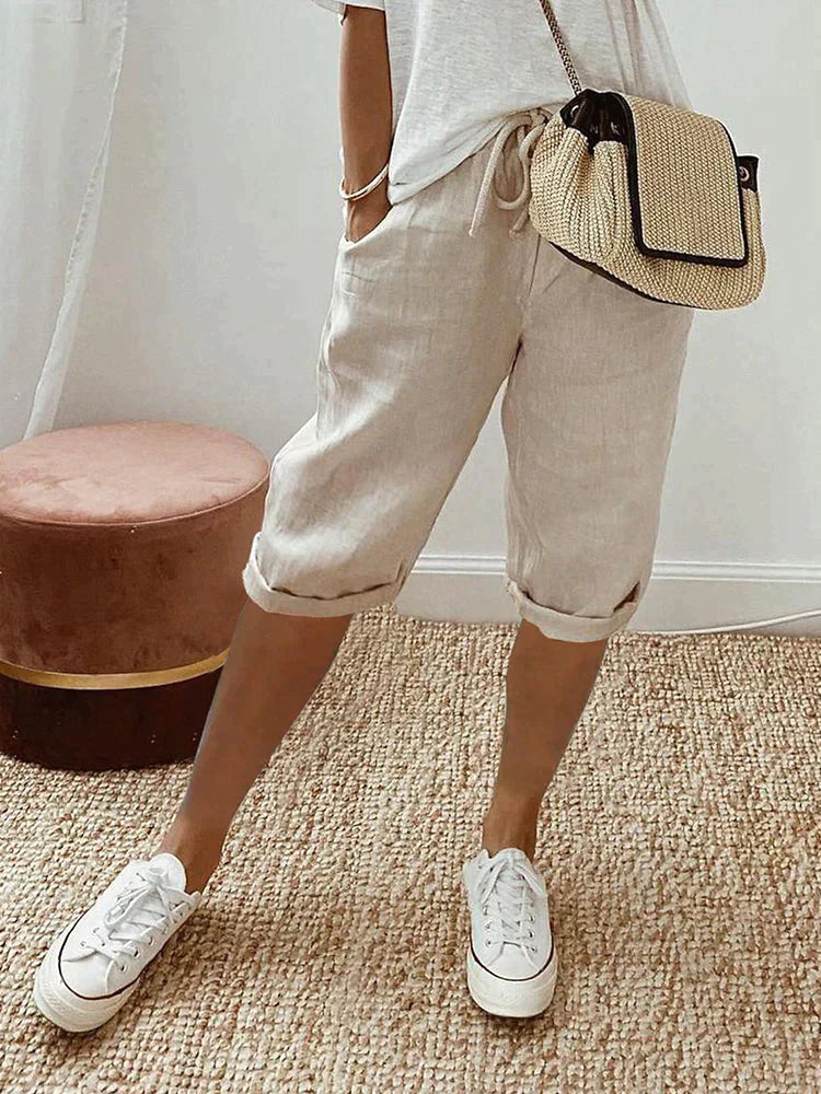 EMMA | Cotton-Linen Women's Pants