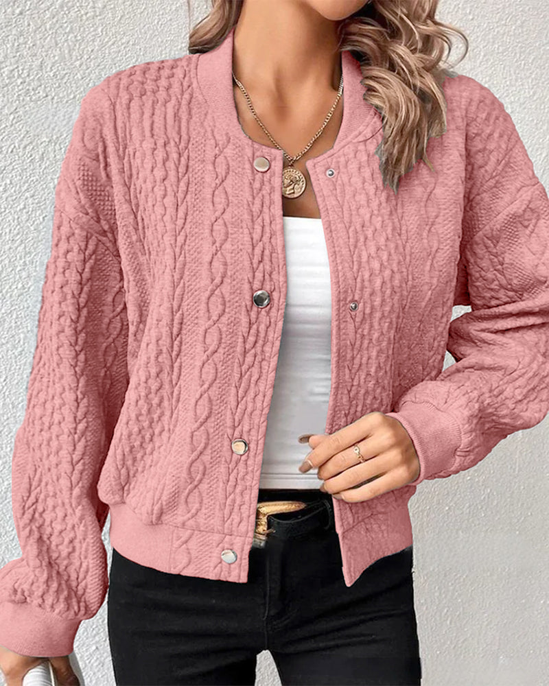Elana - Casual Buttoned Sweater