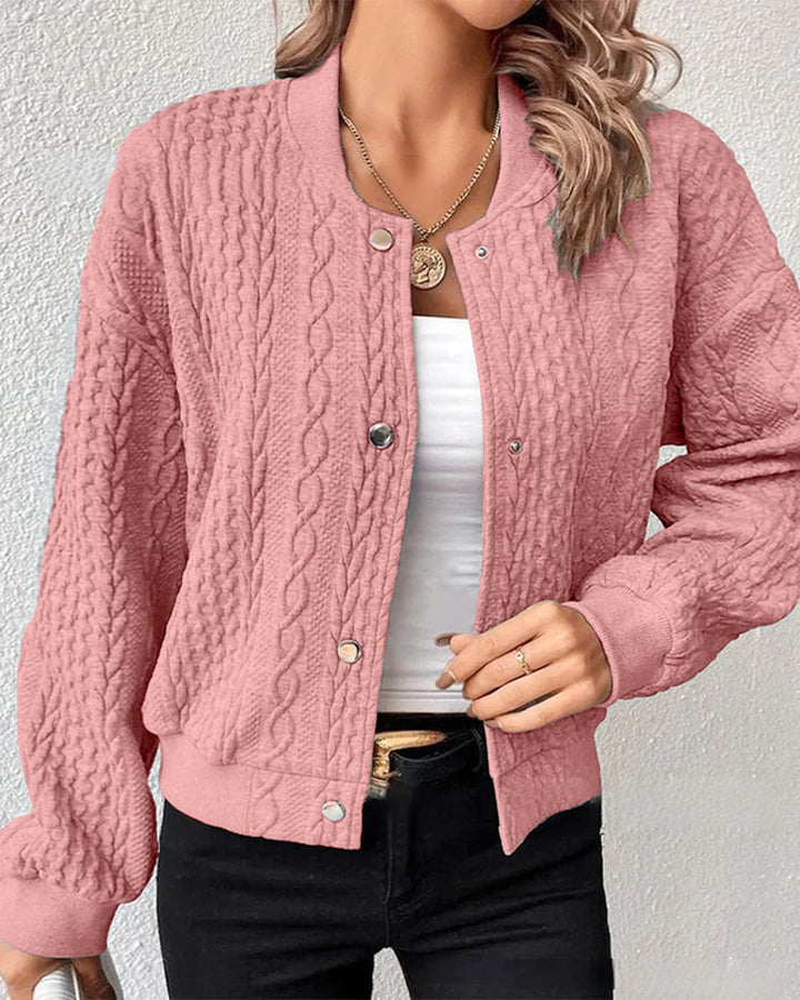 Elana - Casual Buttoned Sweater