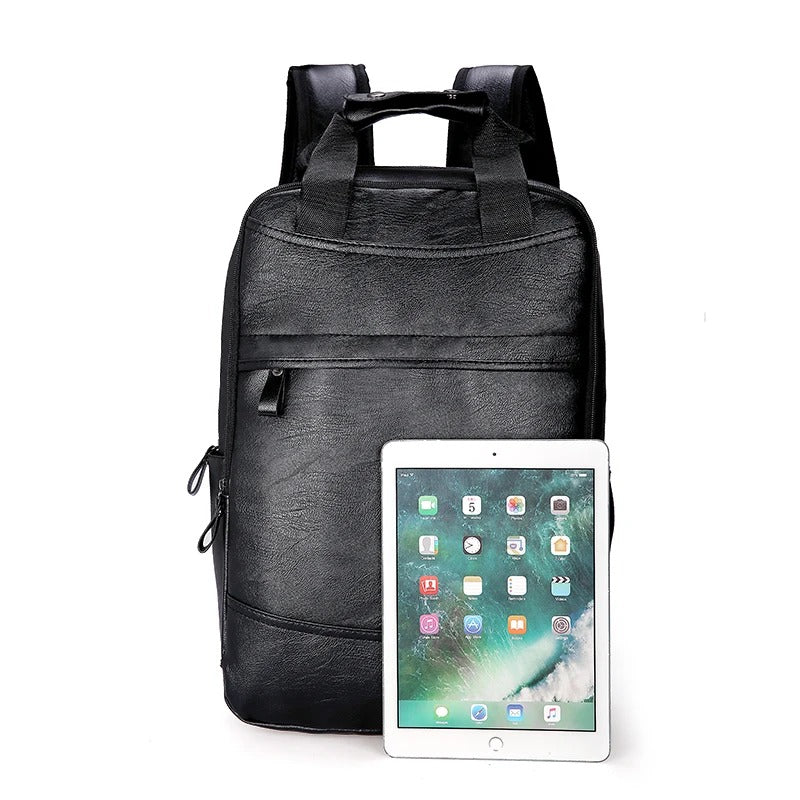 | Men's Leather Backpack for Office Laptop