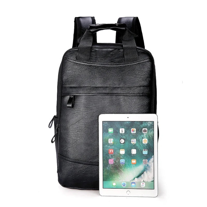 | Men's Leather Backpack for Office Laptop