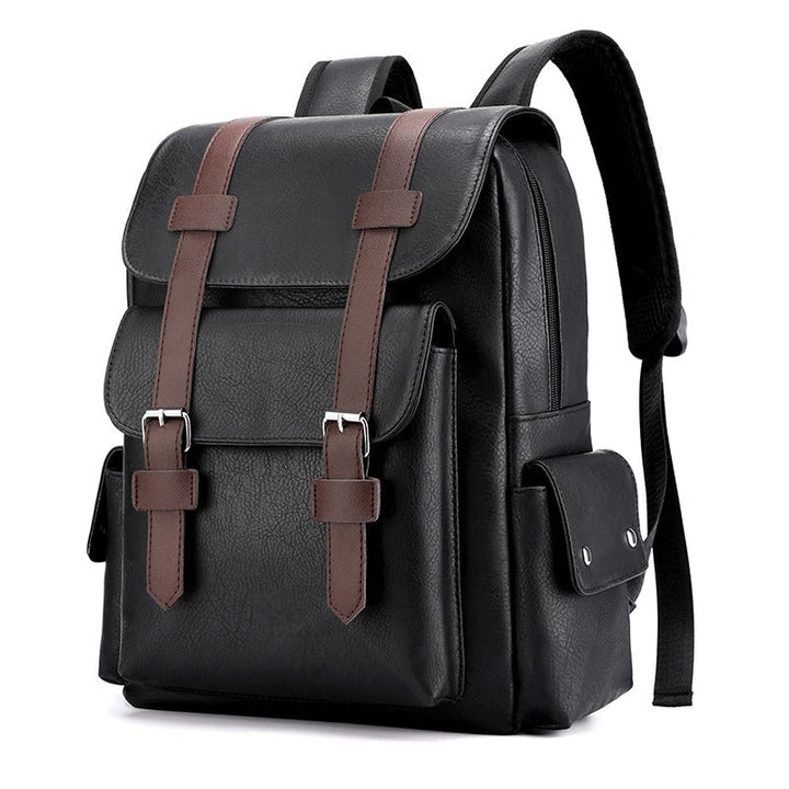 Men's leather backpack for the office
