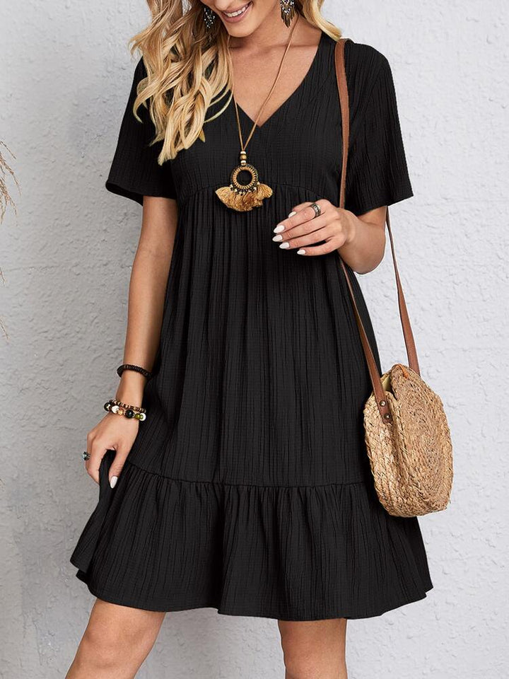 Elegant Dress with Tummy Coverage