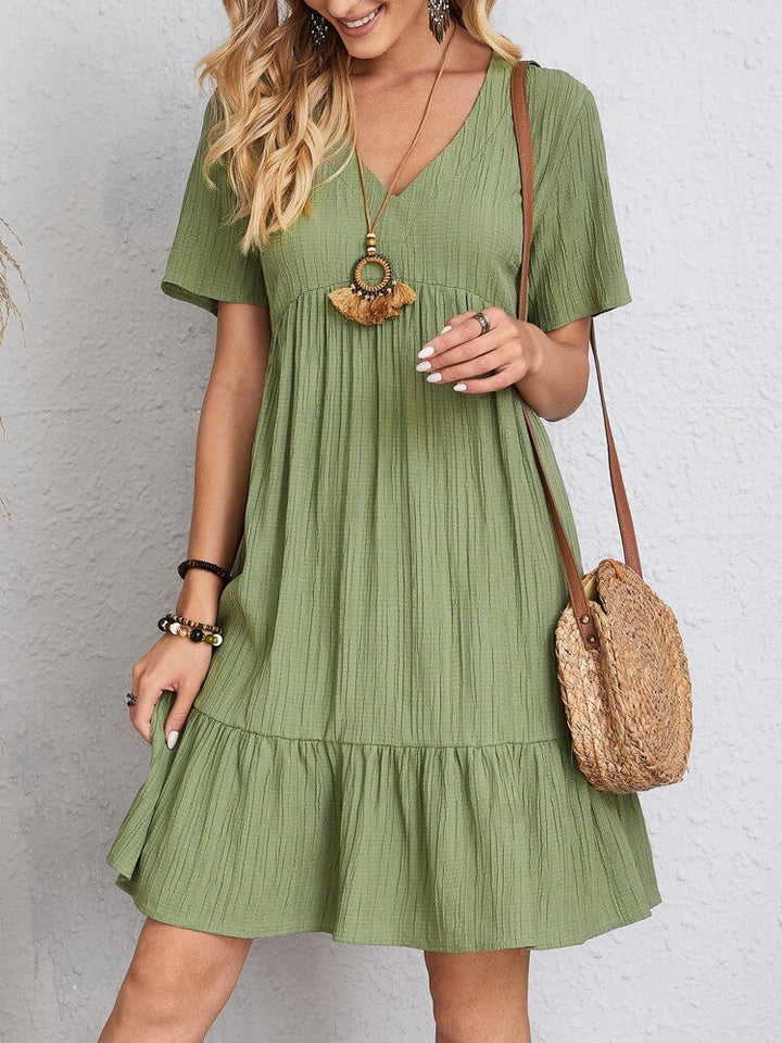 Elegant Dress with Tummy Coverage