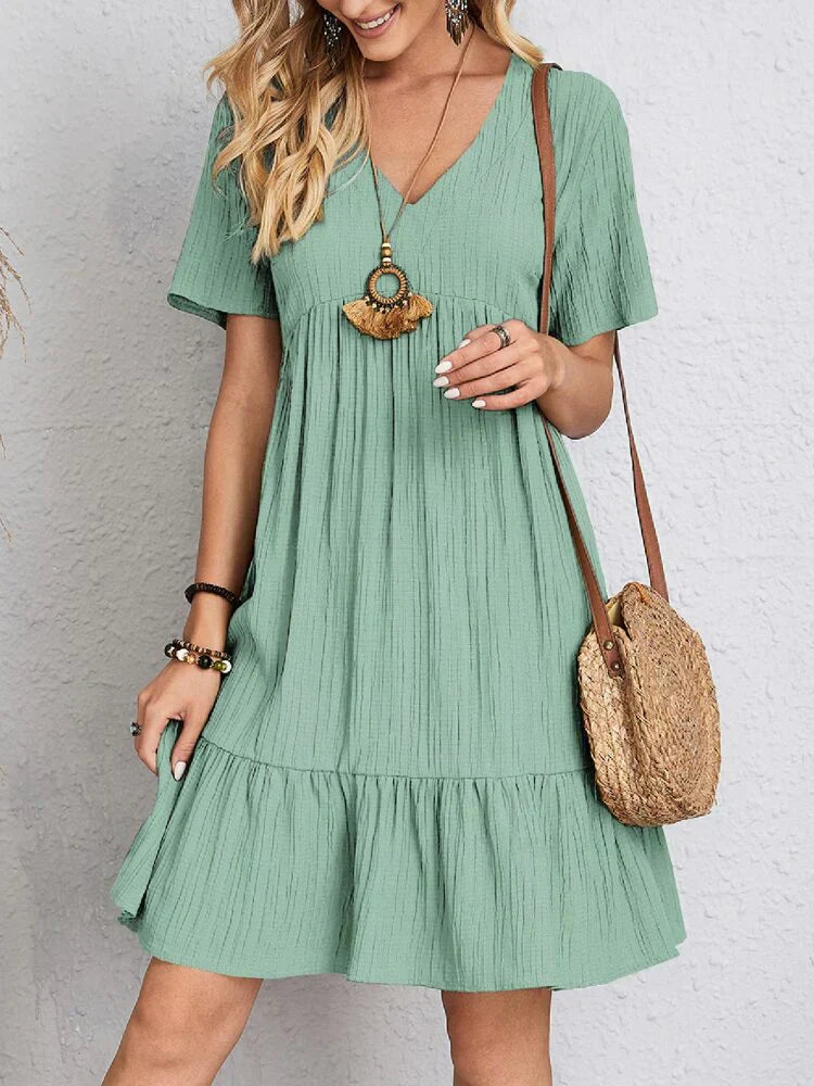 Elegant Dress with Tummy Coverage