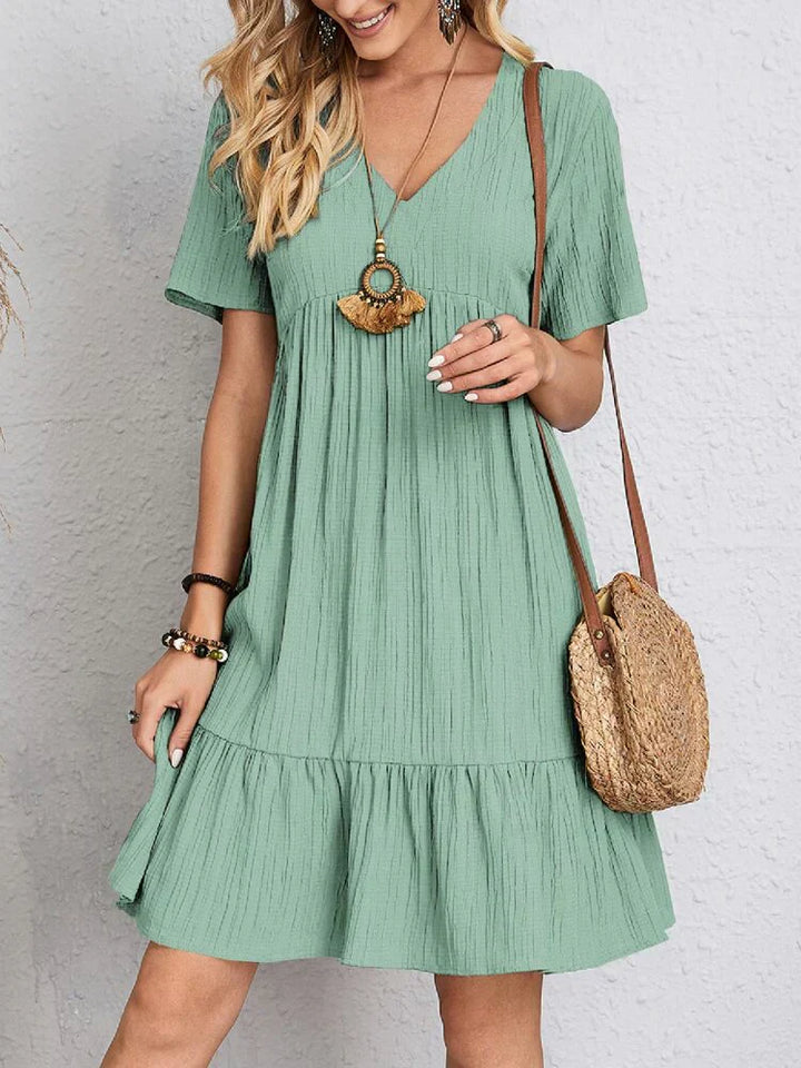 Elegant Dress with Tummy Coverage