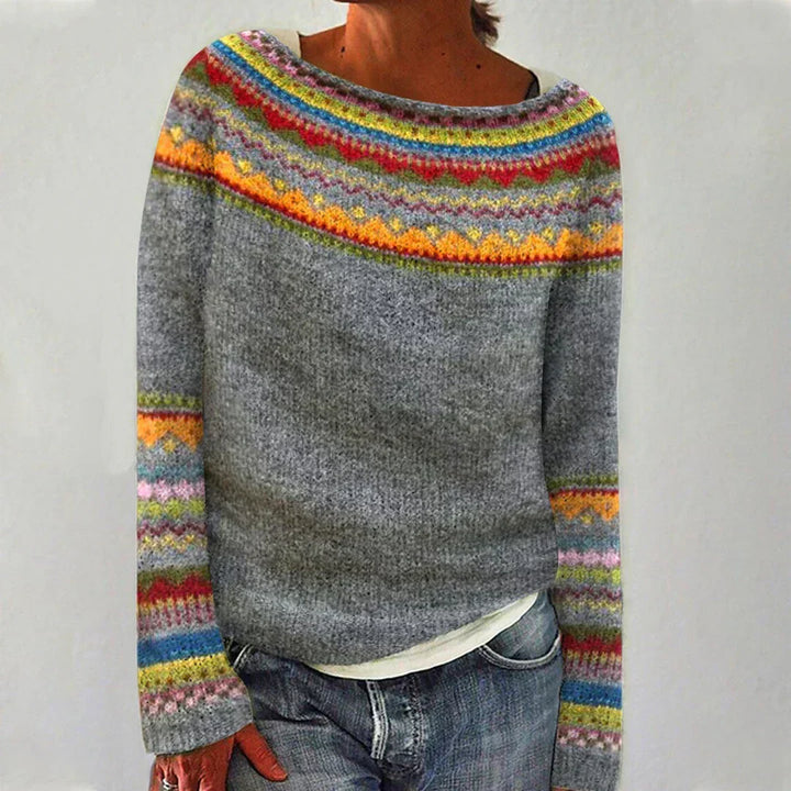 Izzel - Cozy Fair Isle Sweater